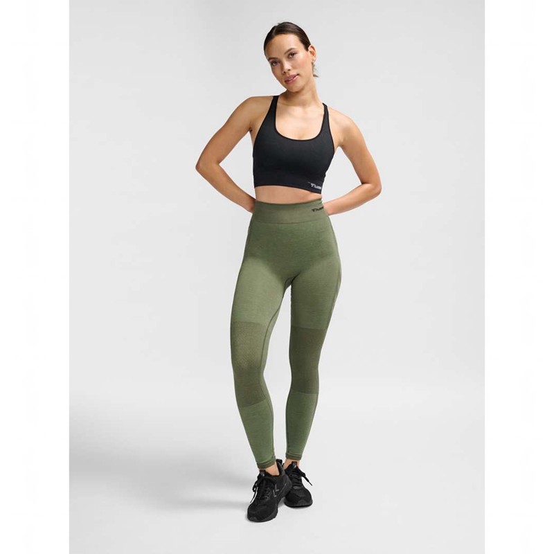 Hummel Clea Seamless Top Ženske Sportski Grudnjak Crne | 067178-384