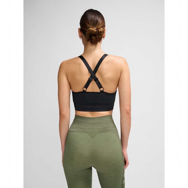 Hummel Clea Seamless Top Ženske Sportski Grudnjak Crne | 067178-384