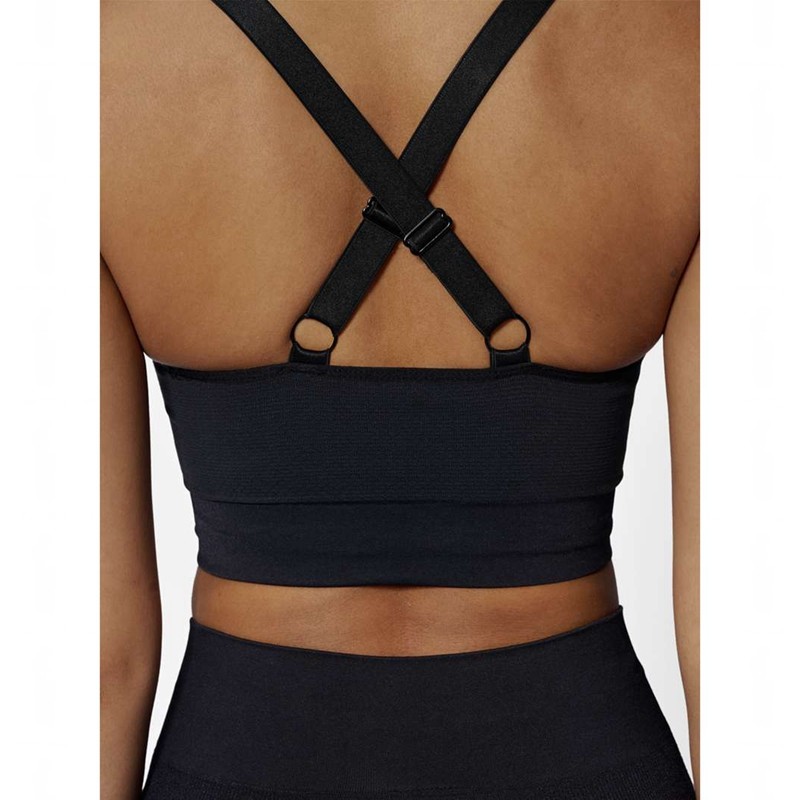 Hummel Clea Seamless Top Ženske Sportski Grudnjak Crne | 067178-384