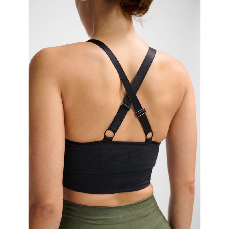 Hummel Clea Seamless Top Ženske Sportski Grudnjak Crne | 067178-384