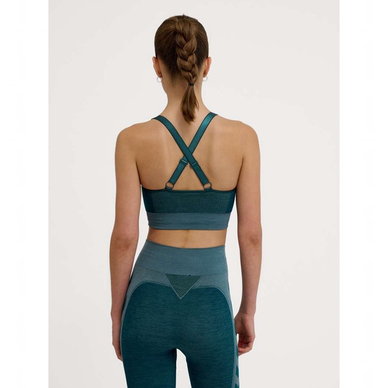 Hummel Clea Seamless Top Ženske Tenisice Plave | 940565-077