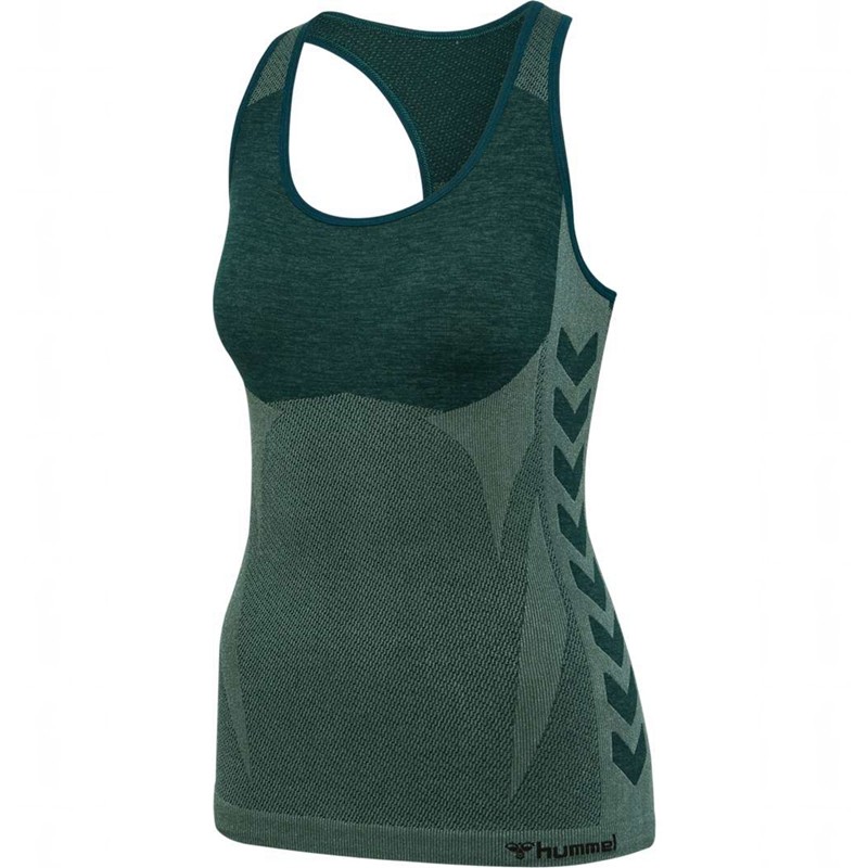 Hummel Clea Seamless Ženske Kratke Hlače Zelene | 794960-426