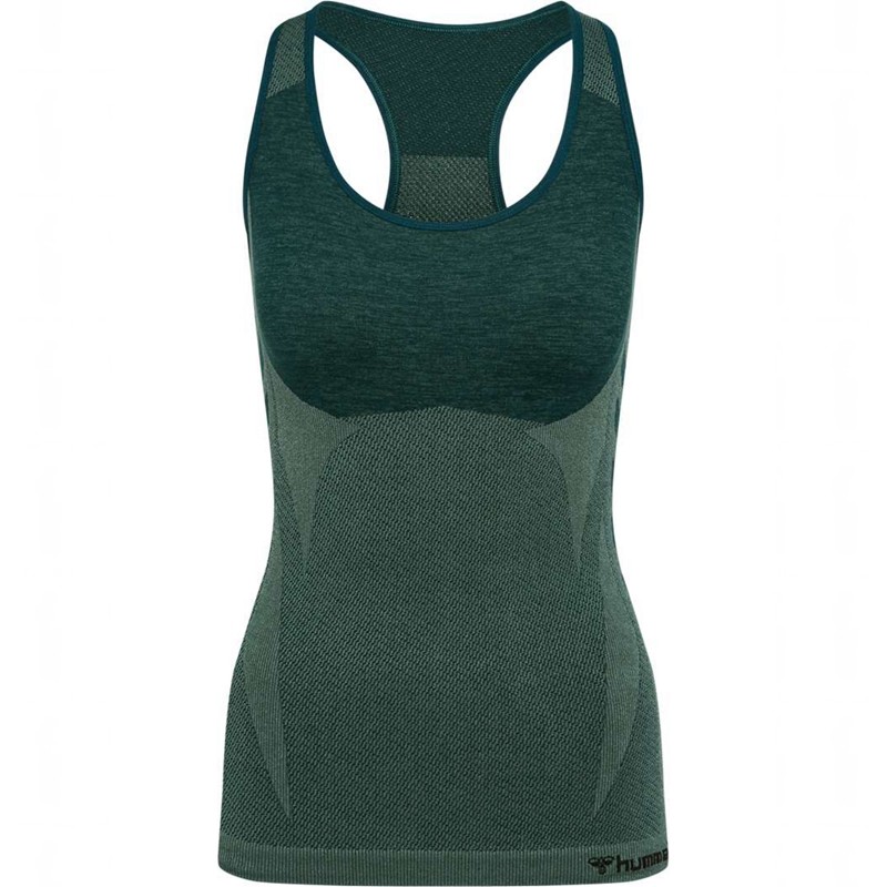 Hummel Clea Seamless Ženske Kratke Hlače Zelene | 794960-426