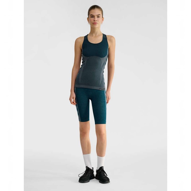Hummel Clea Seamless Ženske Majica bez Rukava Plave | 476515-281