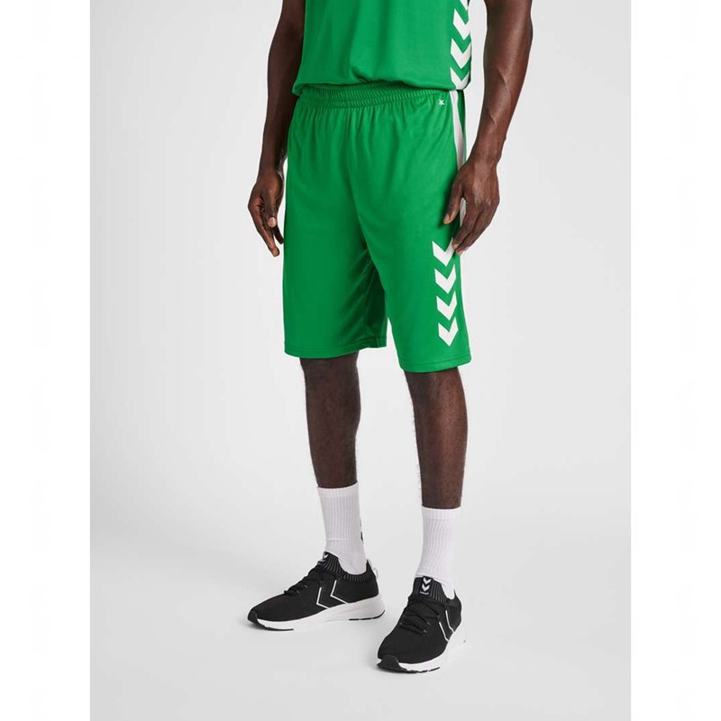 Hummel Core Xk Basket Muške Kratke Hlače Zelene | 387421-035