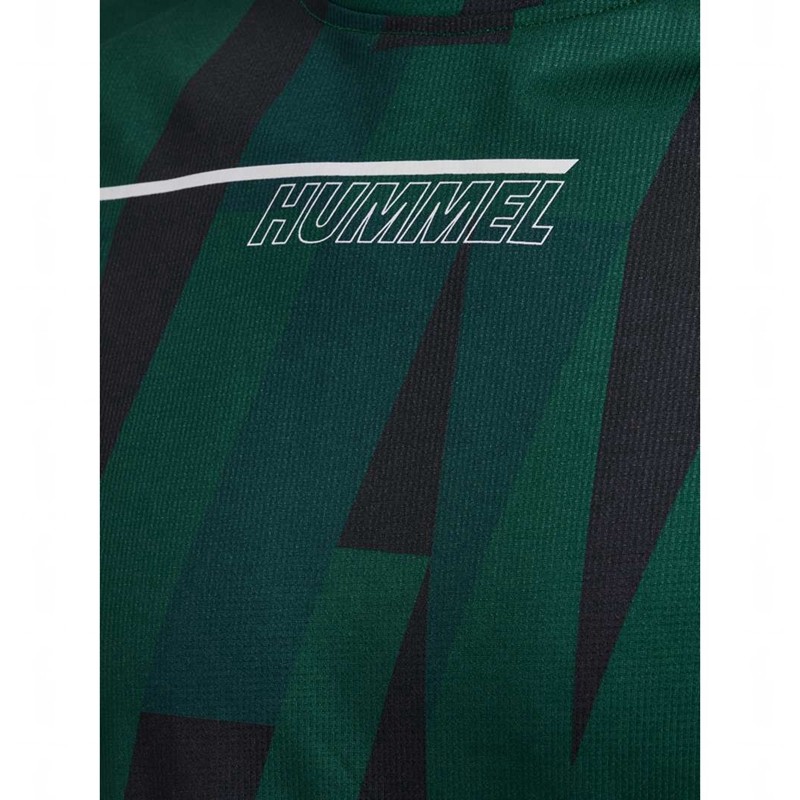 Hummel Court Aop Light Weight Muške Majice Zelene | 174188-244