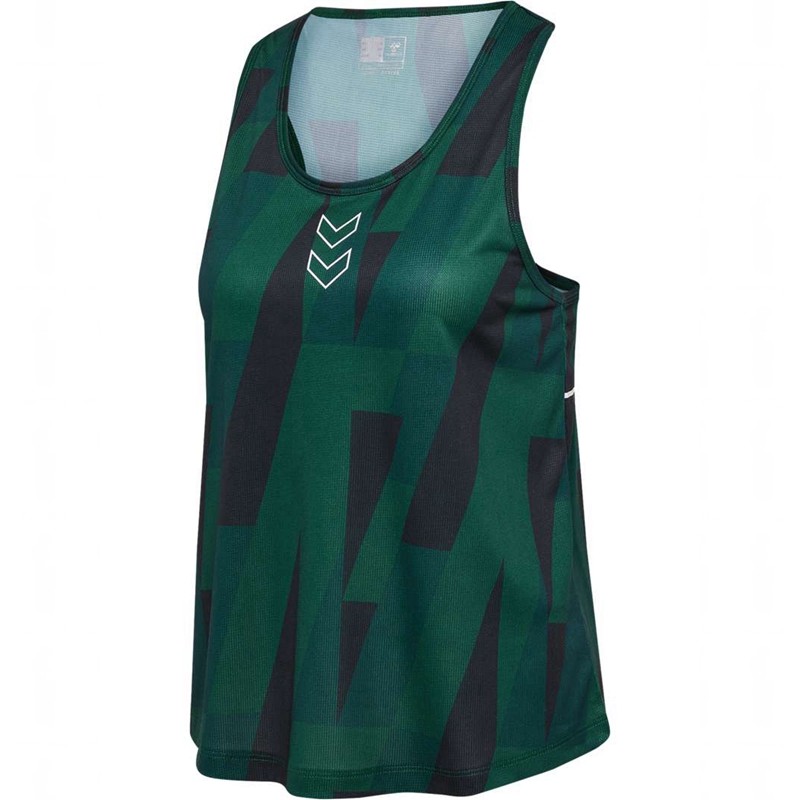 Hummel Court Aop Light Weight W Ženske Majica bez Rukava Zelene | 831609-701