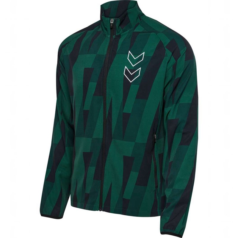 Hummel Court Aop Muške Kratke Hlače Zelene | 940931-875