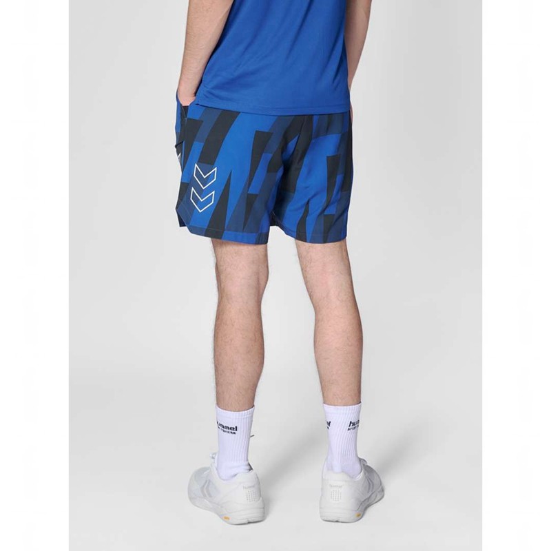 Hummel Court Aop Pocket Muške Kratke Hlače Plave | 383310-490