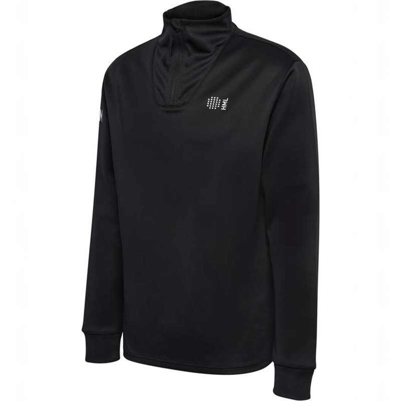 Hummel Court Half Zip L/S Muške Dukserice Crne | 756383-794