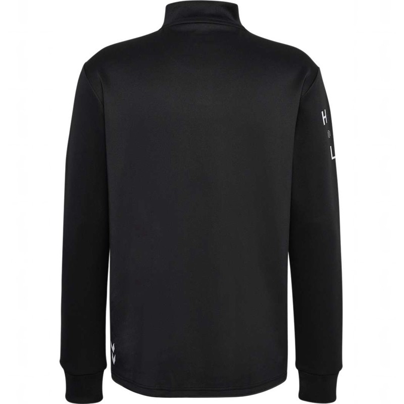 Hummel Court Half Zip L/S Muške Dukserice Crne | 756383-794
