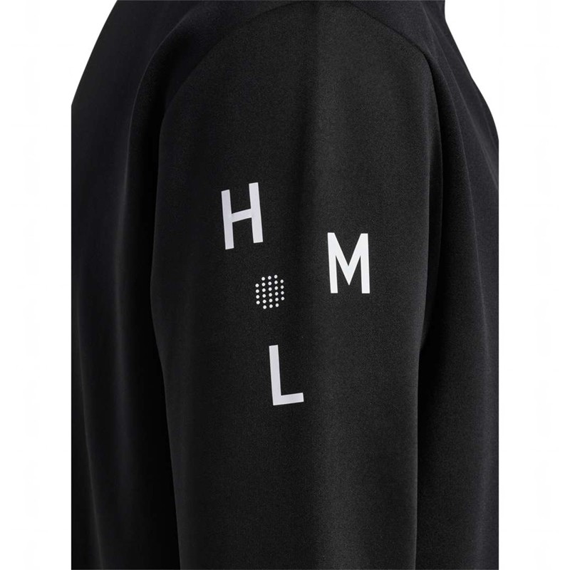 Hummel Court Half Zip L/S Muške Dukserice Crne | 756383-794