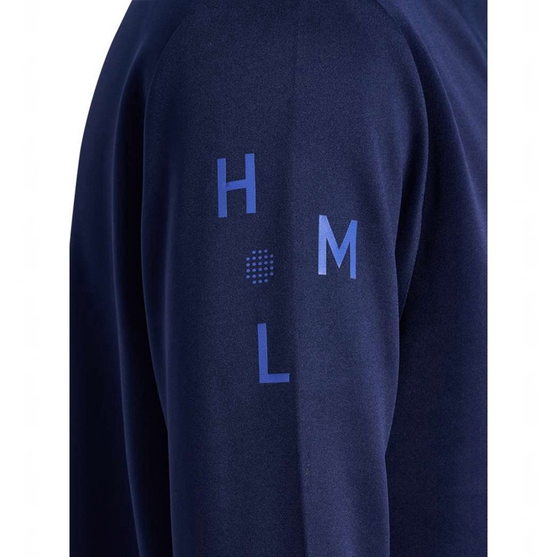 Hummel Court Half Zip L/S Muške Dukserice Tamnoplave | 468047-514