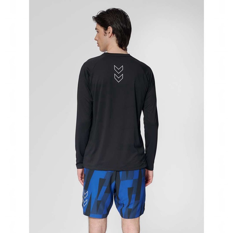 Hummel Court Light Weight L/S Muške Majice Crne | 227729-236