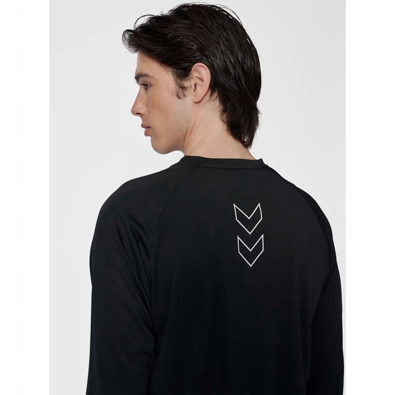 Hummel Court Light Weight L/S Muške Majice Crne | 227729-236