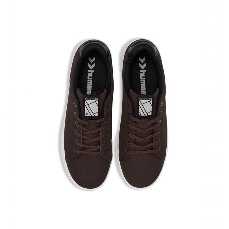 Hummel Court Line Wt Ženske Tenisice Čokoladne | 415105-256