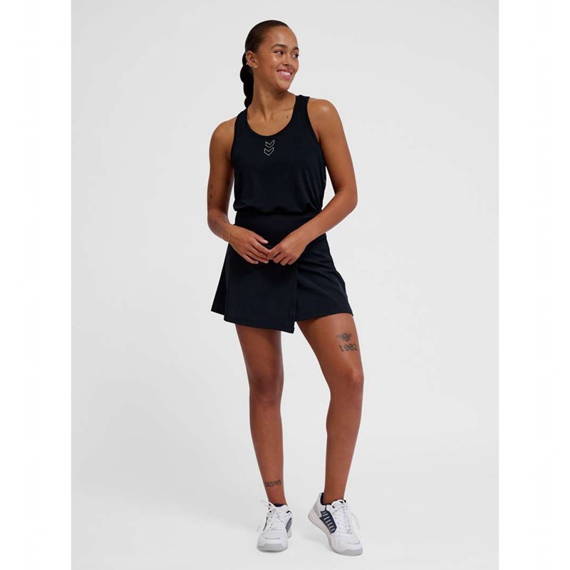 Hummel Court Mid Waist Pocket W Ženske Suknje Crne | 854189-107