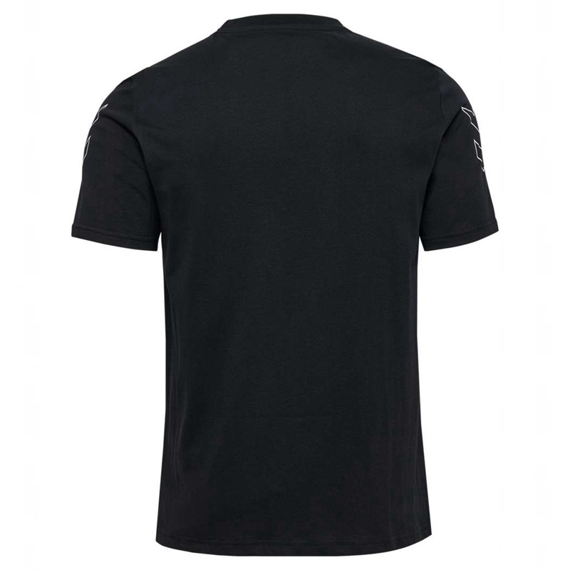 Hummel Elemental Chevron Cotton Muške Majice Crne | 152104-089