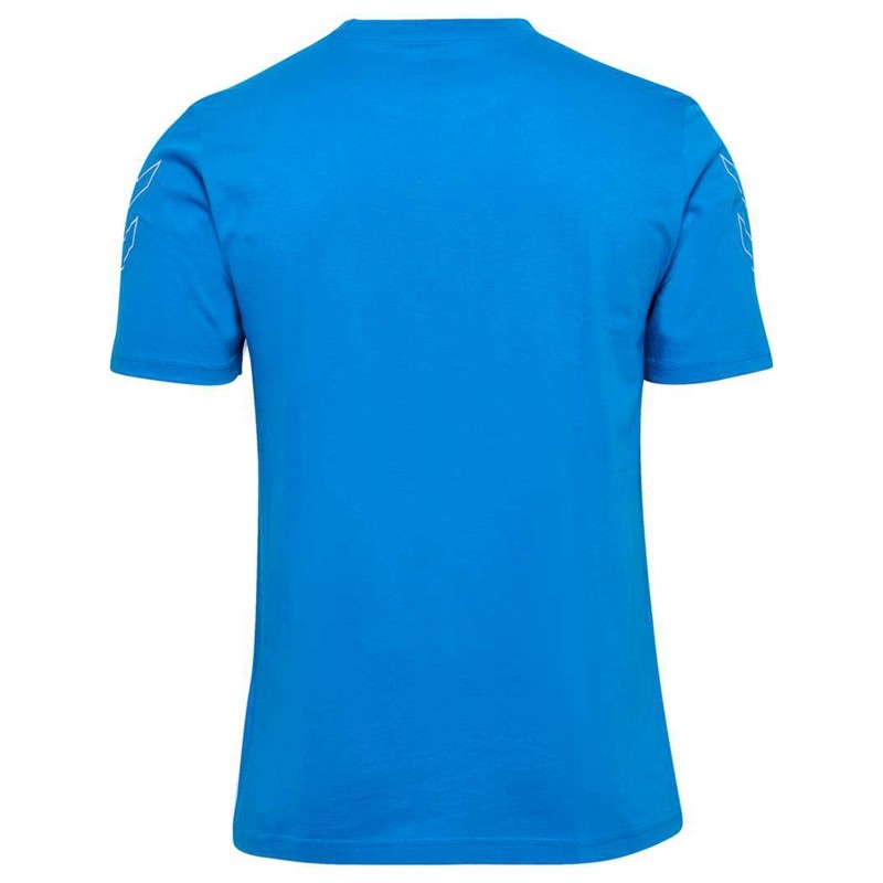 Hummel Elemental Chevron Cotton Muške Majice Plave | 843316-365