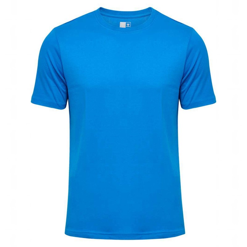 Hummel Elemental Chevron Cotton Muške Majice Plave | 843316-365