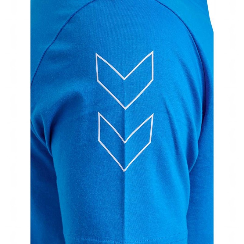 Hummel Elemental Chevron Cotton Muške Majice Plave | 843316-365