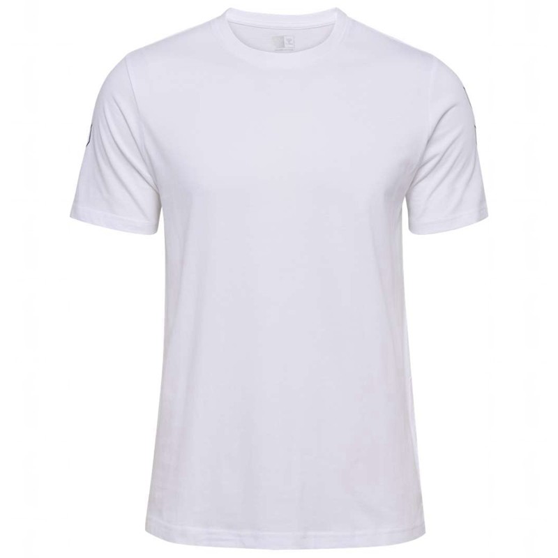 Hummel Elemental Chevron Cotton Muške Majice Bijele | 880428-944