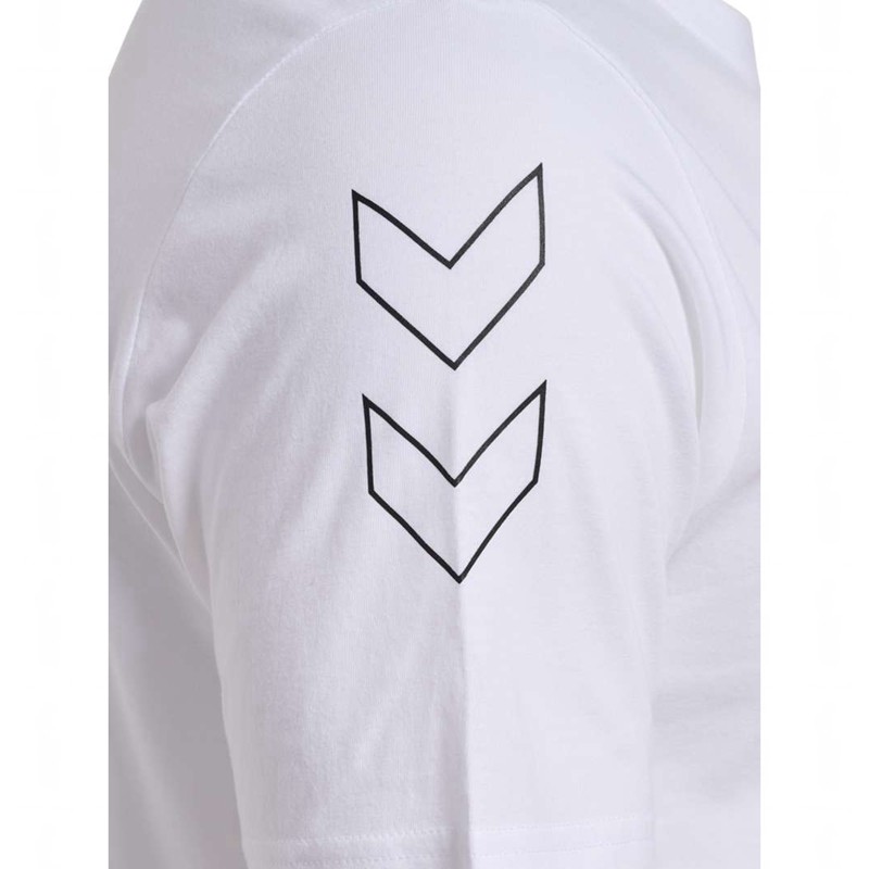 Hummel Elemental Chevron Cotton Muške Majice Bijele | 880428-944