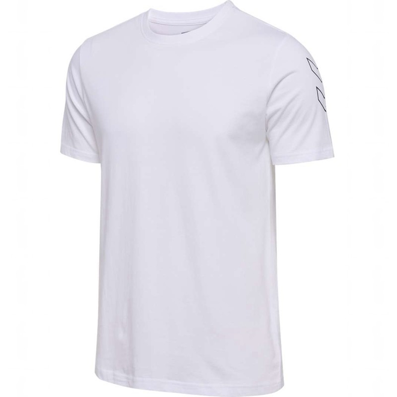 Hummel Elemental Chevron Cotton Muške Majice Bijele | 880428-944