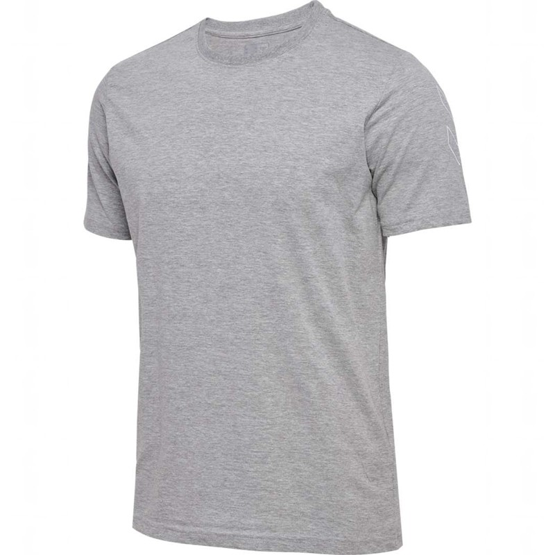 Hummel Elemental Chevron Cotton Muške Majice Sive | 059125-551