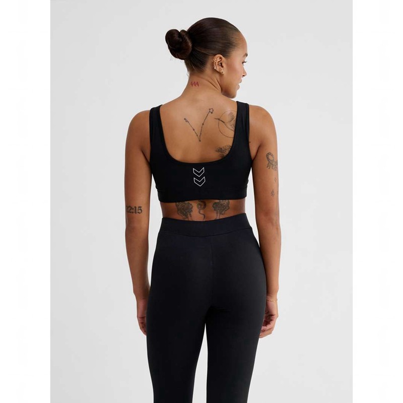 Hummel Elemental Cotton Top Ženske Sportski Grudnjak Crne | 884734-129