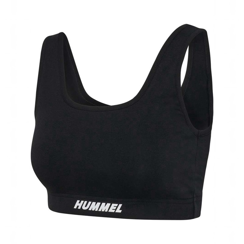 Hummel Elemental Cotton Top Ženske Sportski Grudnjak Crne | 884734-129