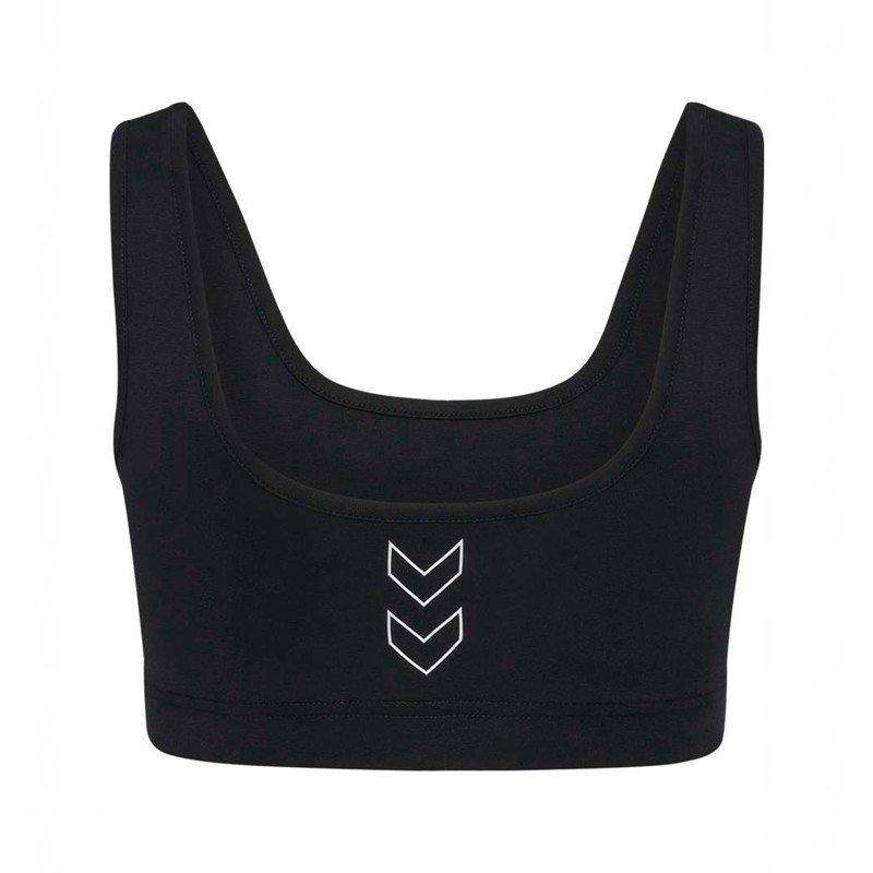 Hummel Elemental Cotton Top Ženske Sportski Grudnjak Crne | 884734-129