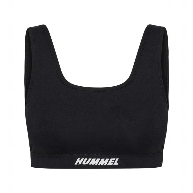 Hummel Elemental Cotton Top Ženske Sportski Grudnjak Crne | 884734-129