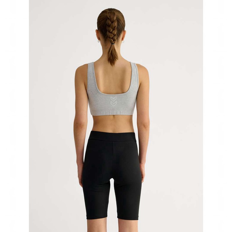 Hummel Elemental Cotton Top Ženske Sportski Grudnjak Sive | 839644-512
