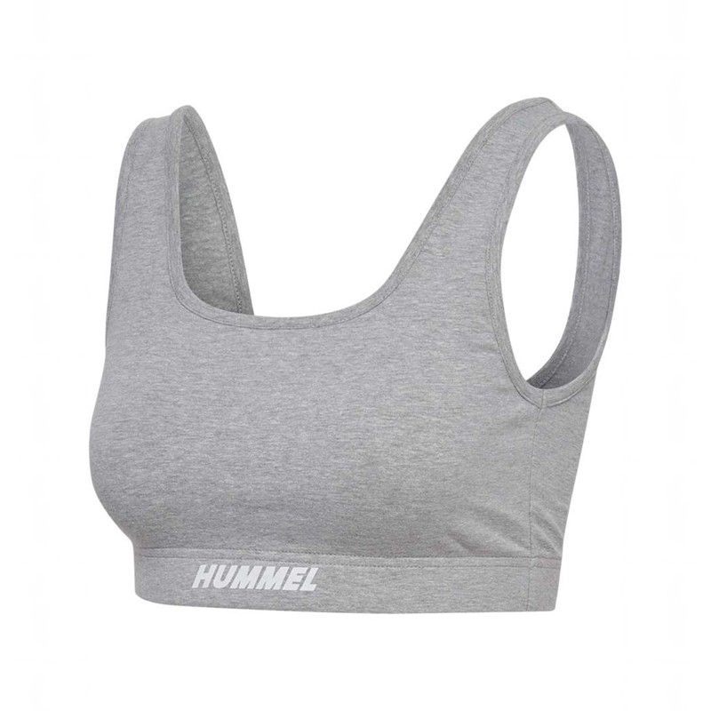 Hummel Elemental Cotton Top Ženske Sportski Grudnjak Sive | 839644-512