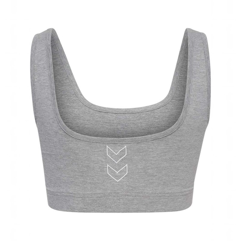 Hummel Elemental Cotton Top Ženske Sportski Grudnjak Sive | 839644-512