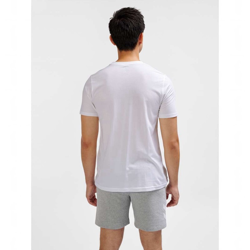 Hummel Elemental Logo Cotton Muške Majice Bijele | 560255-140