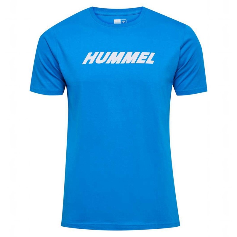 Hummel Elemental Logo Cotton Muške Majice Plave | 598762-342