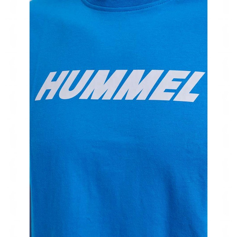 Hummel Elemental Logo Cotton Muške Majice Plave | 598762-342