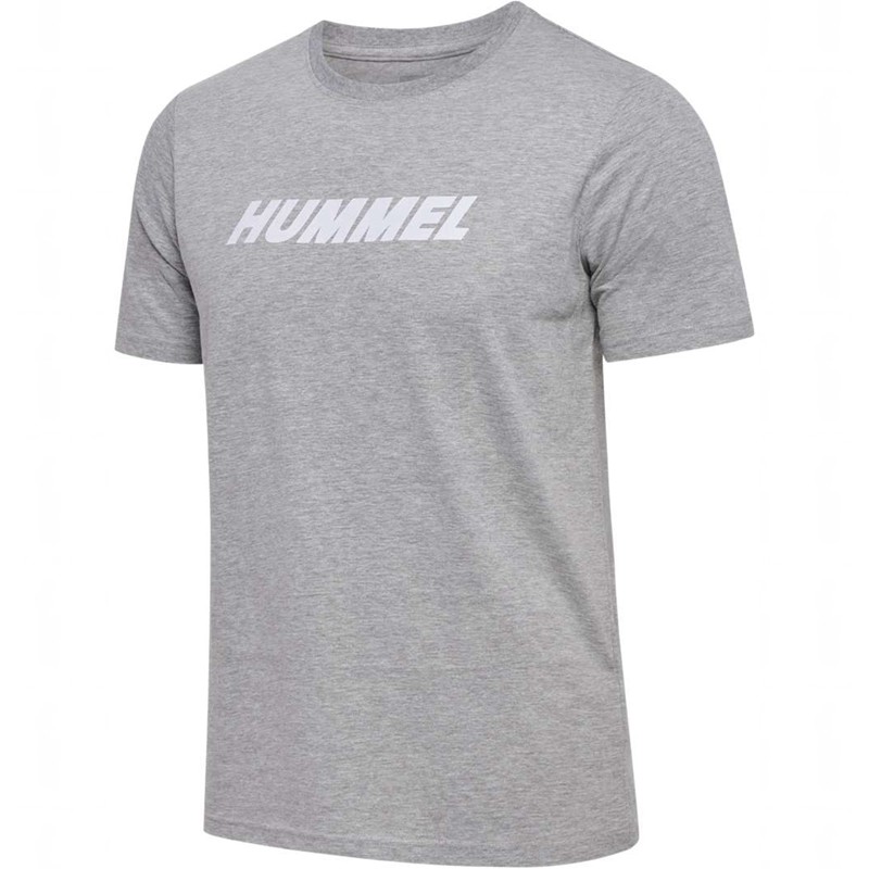 Hummel Elemental Logo Cotton Muške Majice Sive | 902248-014