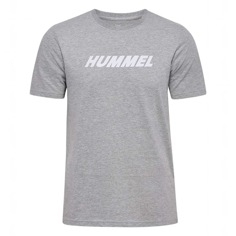 Hummel Elemental Logo Cotton Muške Majice Sive | 902248-014