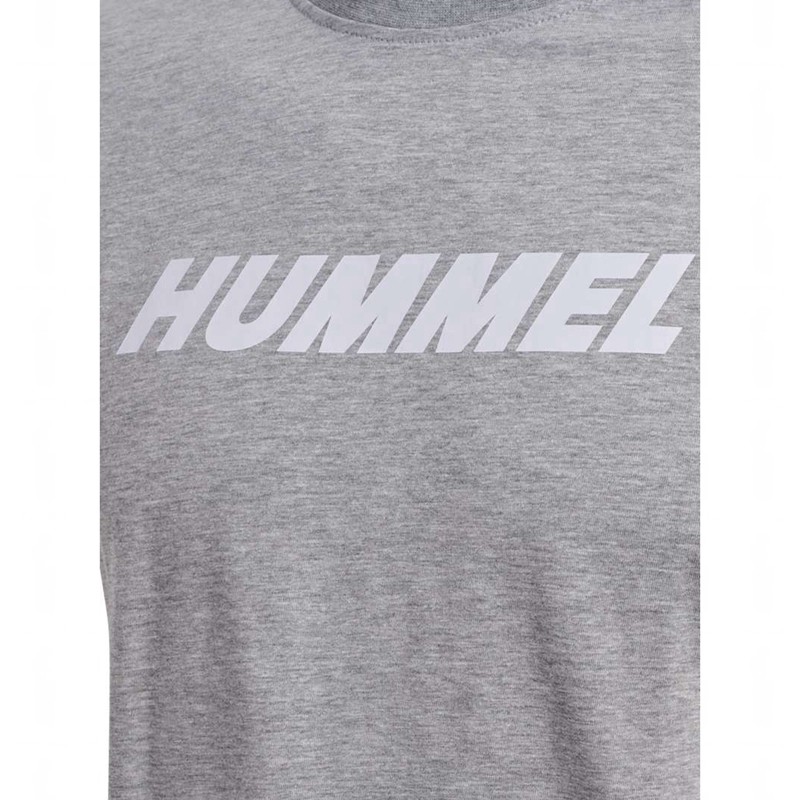 Hummel Elemental Logo Cotton Muške Majice Sive | 902248-014