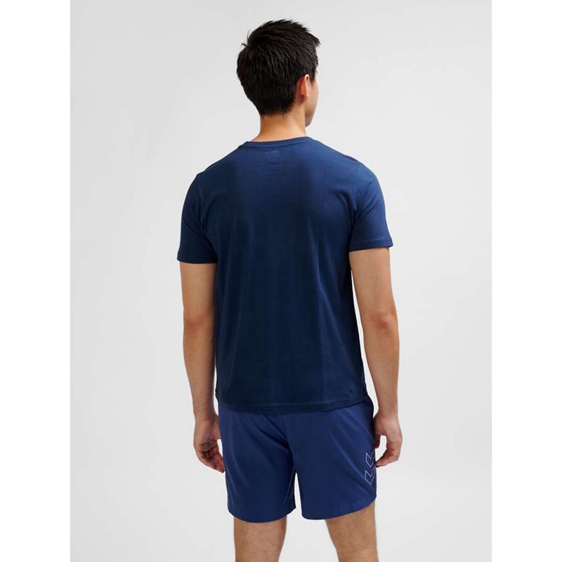 Hummel Elemental Logo Cotton Muške Majice Tamnoplave | 570910-207