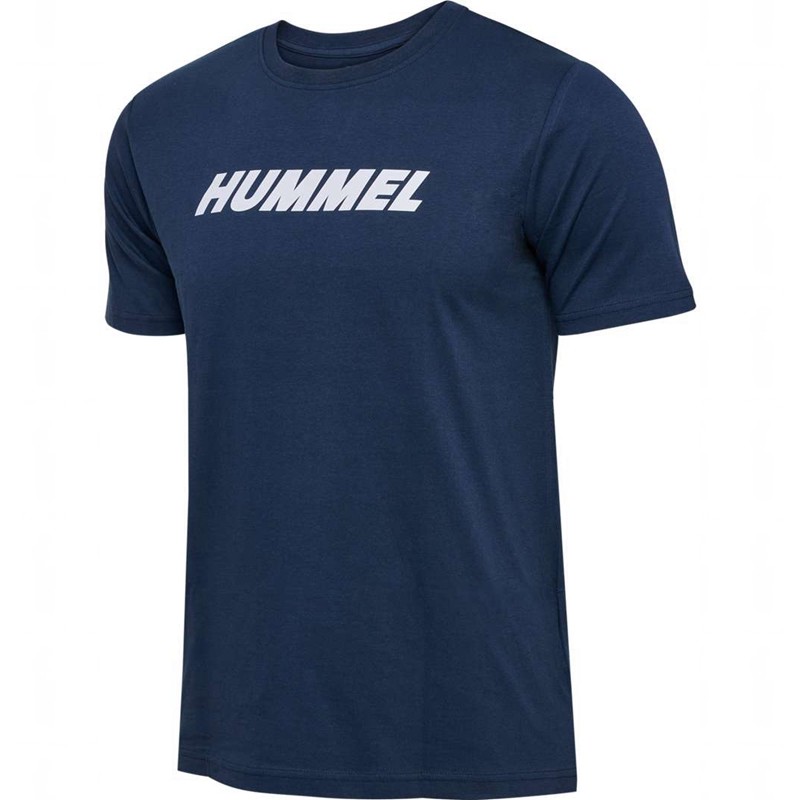 Hummel Elemental Logo Cotton Muške Majice Tamnoplave | 570910-207