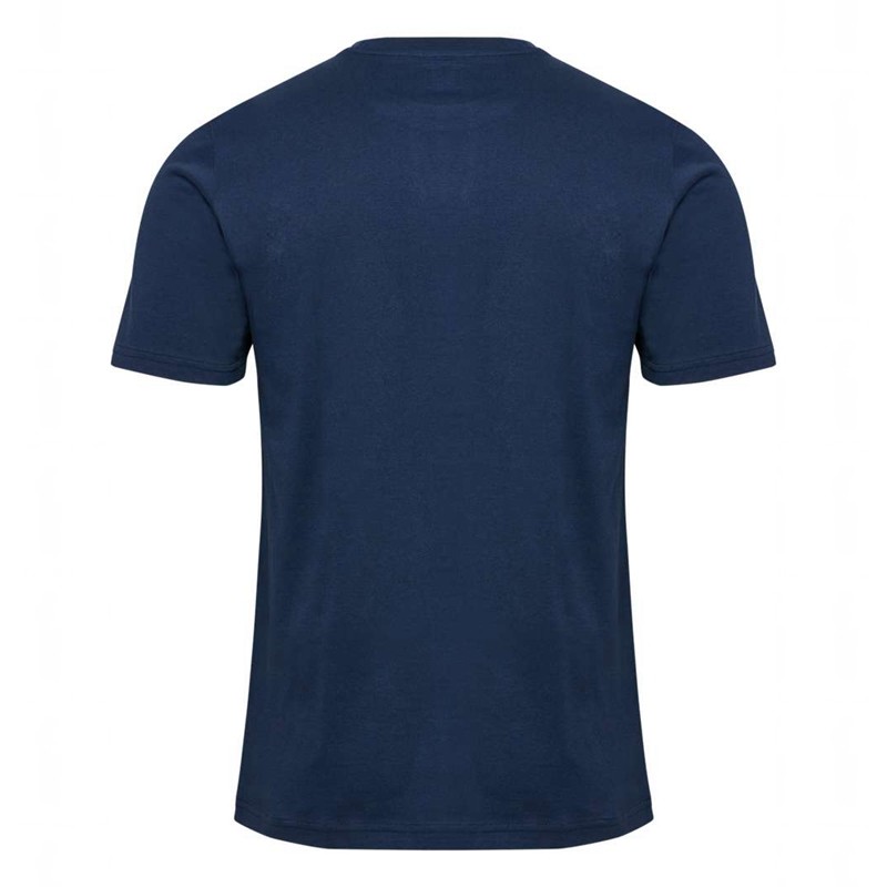 Hummel Elemental Logo Cotton Muške Majice Tamnoplave | 570910-207