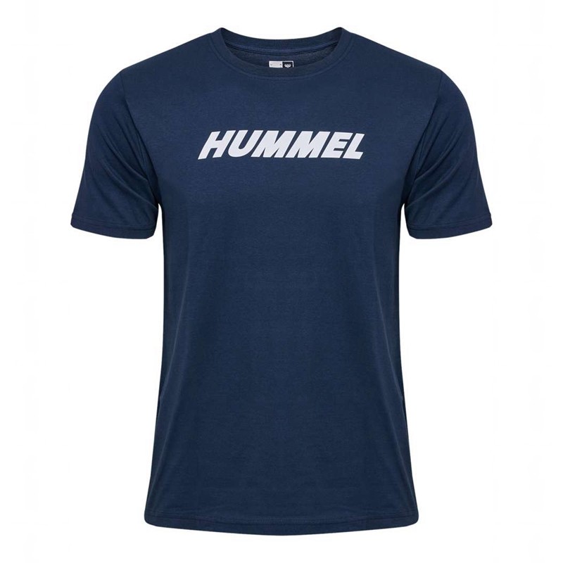 Hummel Elemental Logo Cotton Muške Majice Tamnoplave | 570910-207