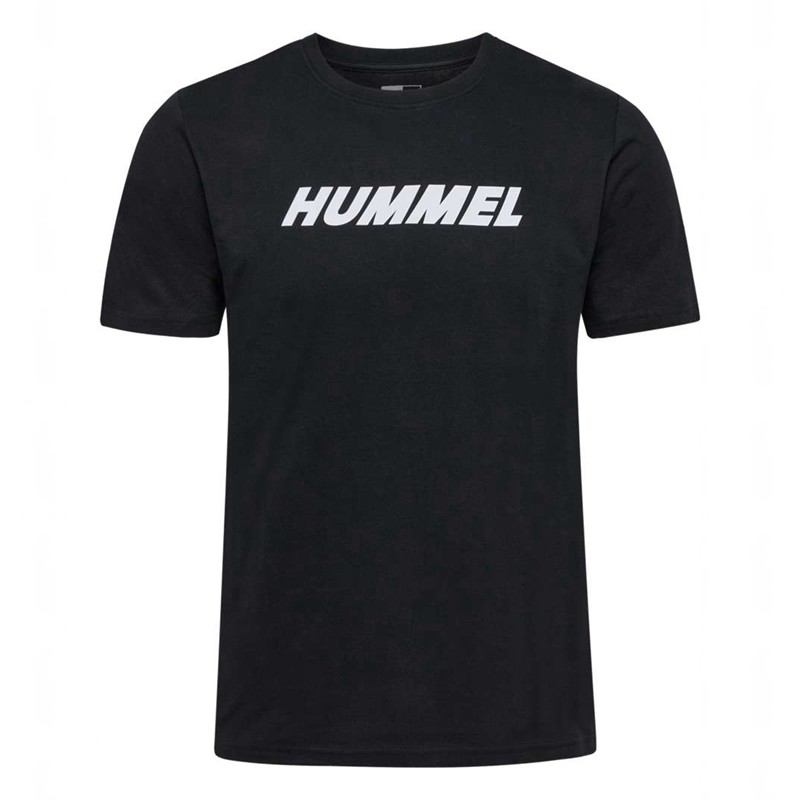 Hummel Elemental Logo Cotton Muške Majice Crne | 849416-738