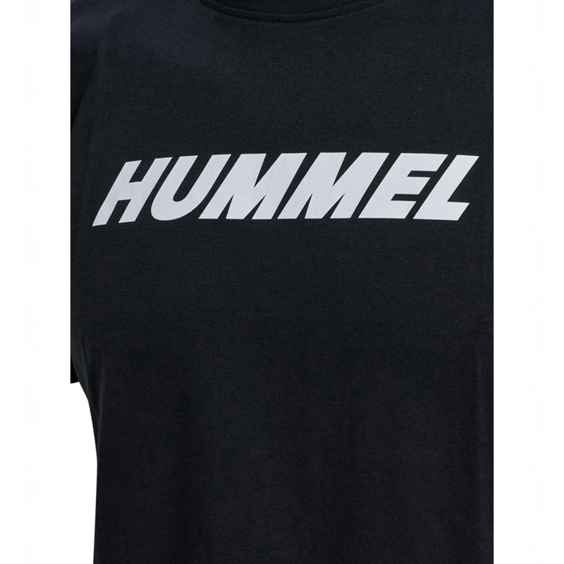 Hummel Elemental Logo Cotton Muške Majice Crne | 849416-738