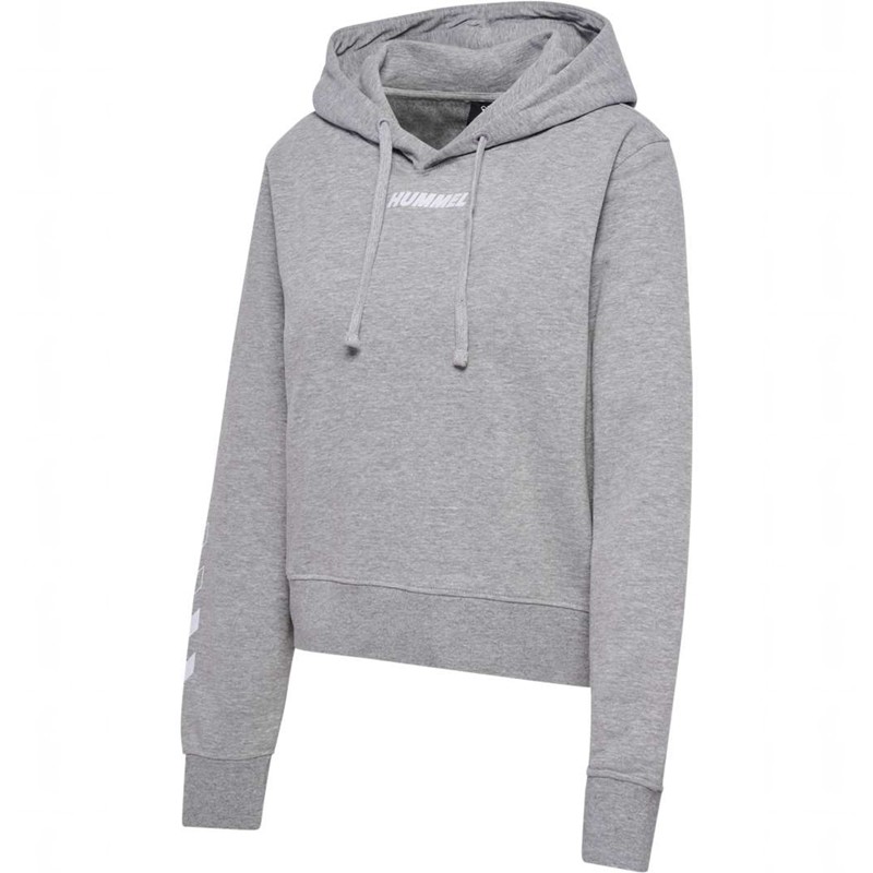 Hummel Elemental Short Ženske Majica s Kapuljačom Sive | 235203-983