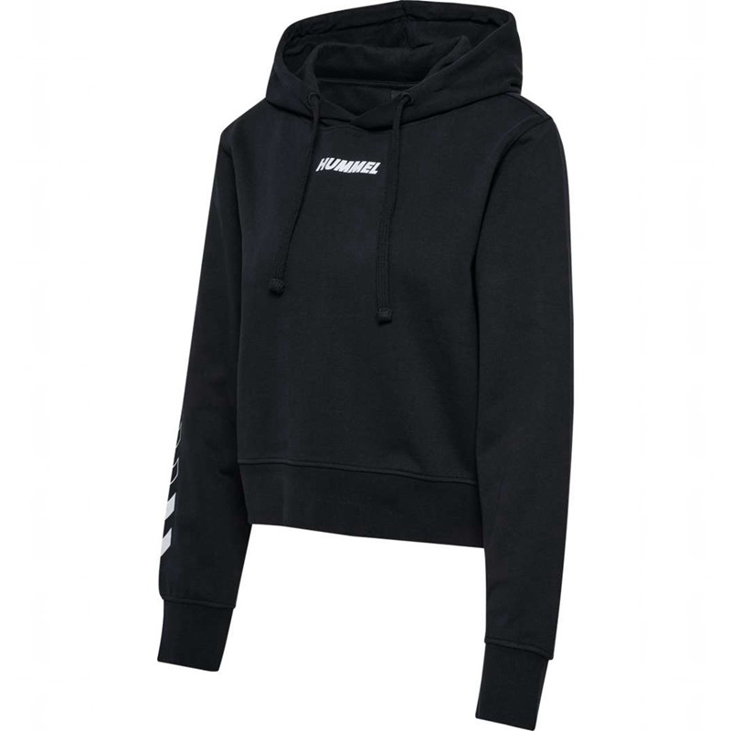 Hummel Elemental Short Ženske Majica s Kapuljačom Crne | 430785-432